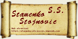 Stamenko Stojnović vizit kartica